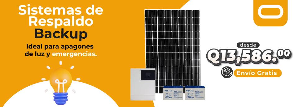 Sistemas de paneles solares backup