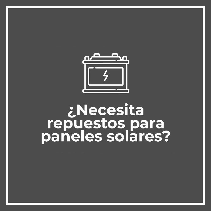 Repuestos para sistemas de respaldo