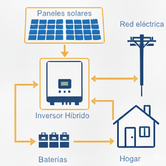 Diagrama sistema hibrido