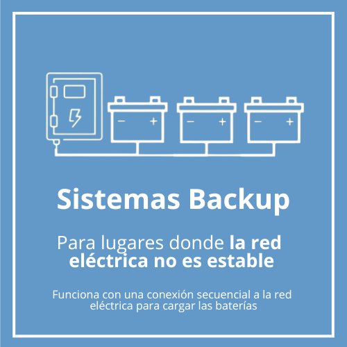 Sistemas de paneles solares backup