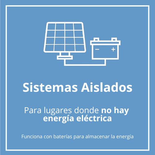 Sistemas de paneles solares aislados