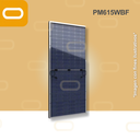 Panel Solar de 615W Bifacial Monocristalino - half cell