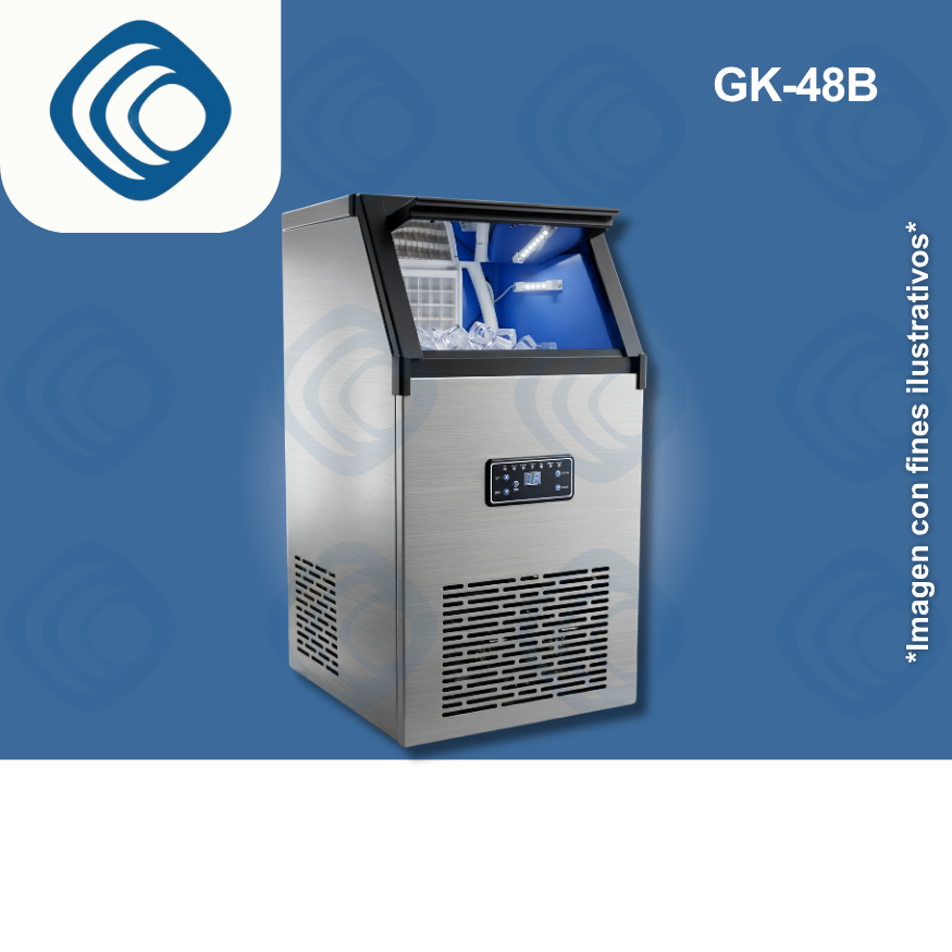 Máquina de hacer hielo Comercial - GK48B (40 a 80 lbs/24hrs)