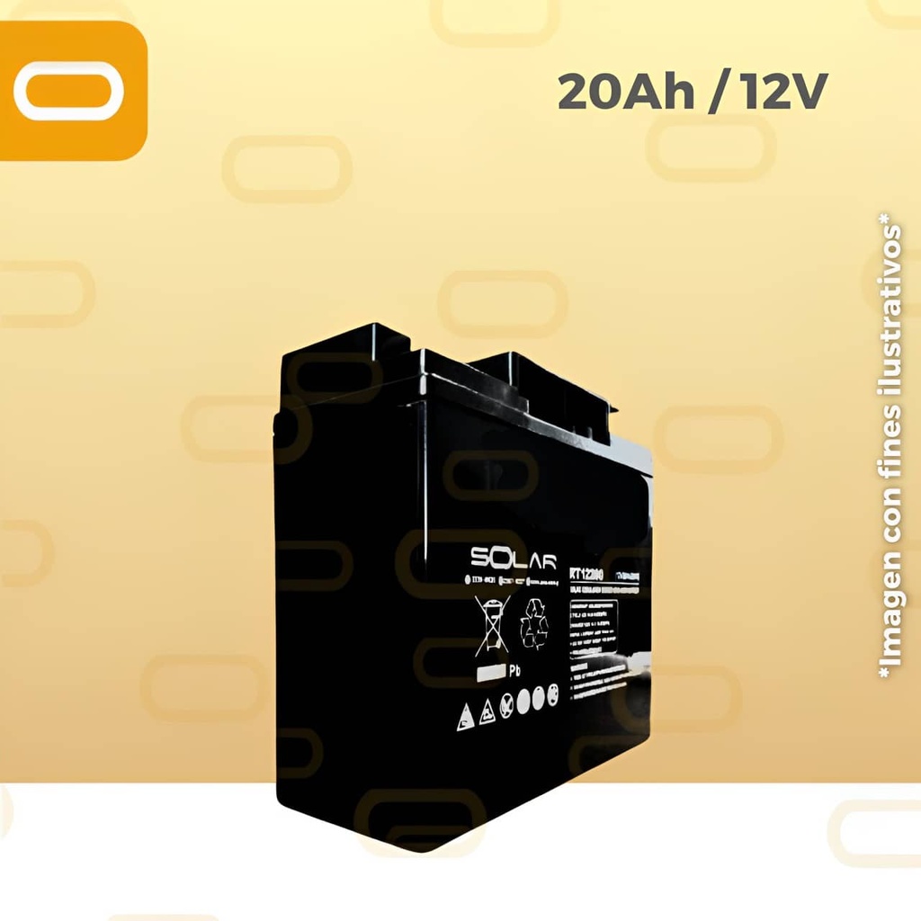 Batería de Gel de 20Ah / 12V