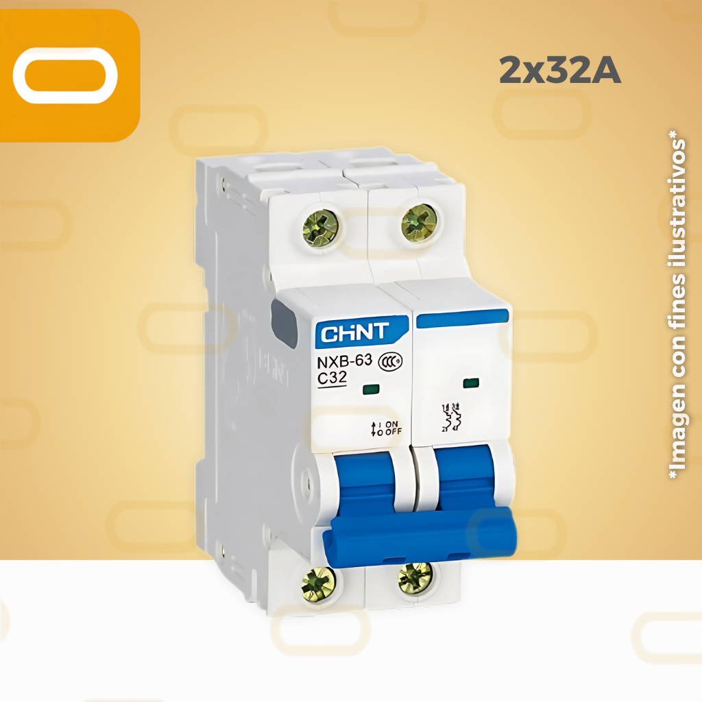 FLIPON AUTOMATICO 2X32 AMP CHINT