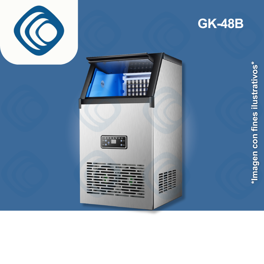 Máquina de hacer hielo Comercial - GK48B (40 a 80 lbs/24hrs)