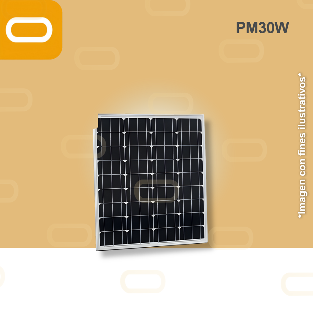 Panel Solar 30W Monocristalino