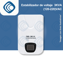 Estabilizador de voltaje 3KVA (120-220)VAC