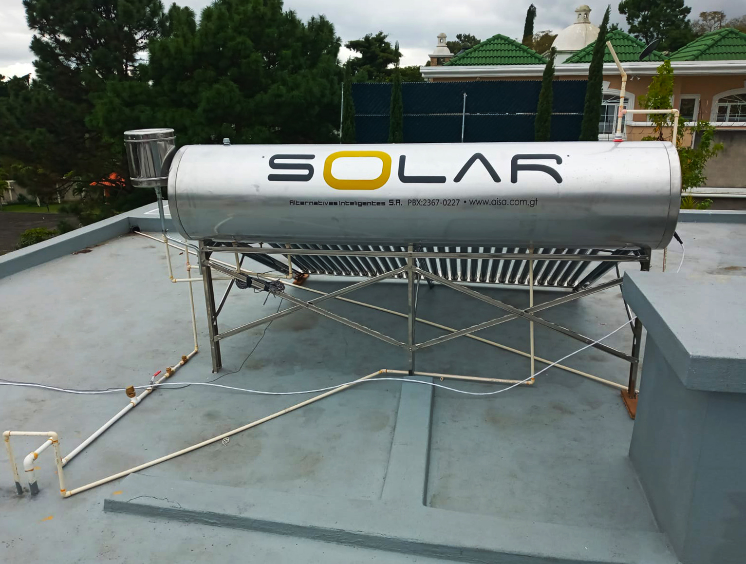Instalacion 1 de Calentador Solar Deluxe 360 Litros / Inoxidable