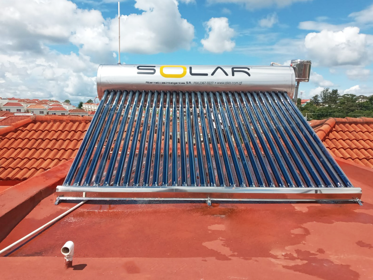 Instalacion 3 de Calentador Solar Deluxe 360 Litros / Inoxidable