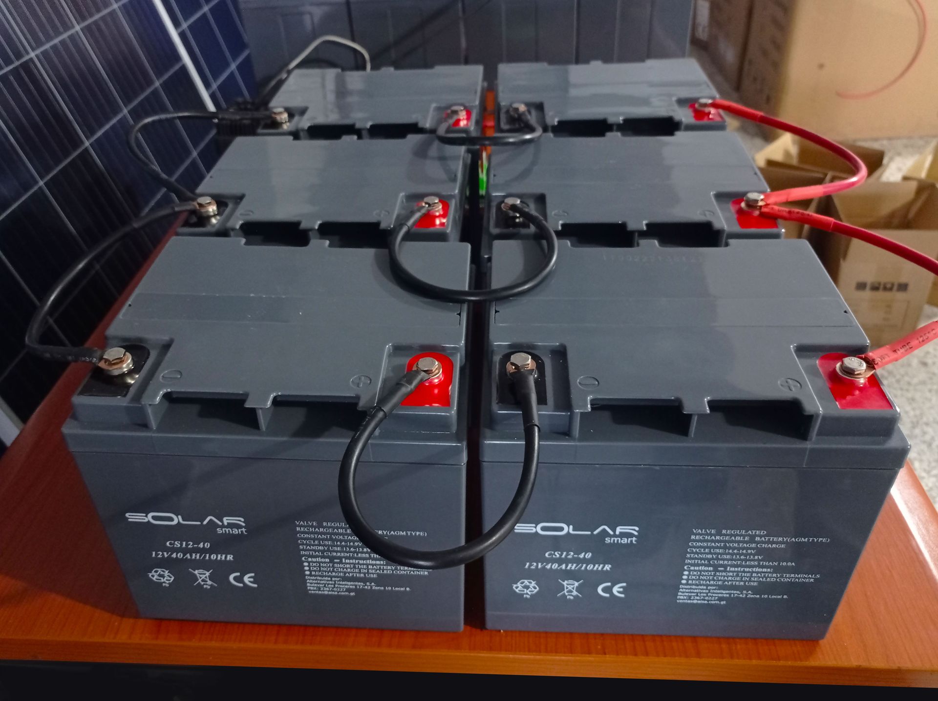 Instalacion 1 de Batería de Gel 200Ah / 12V