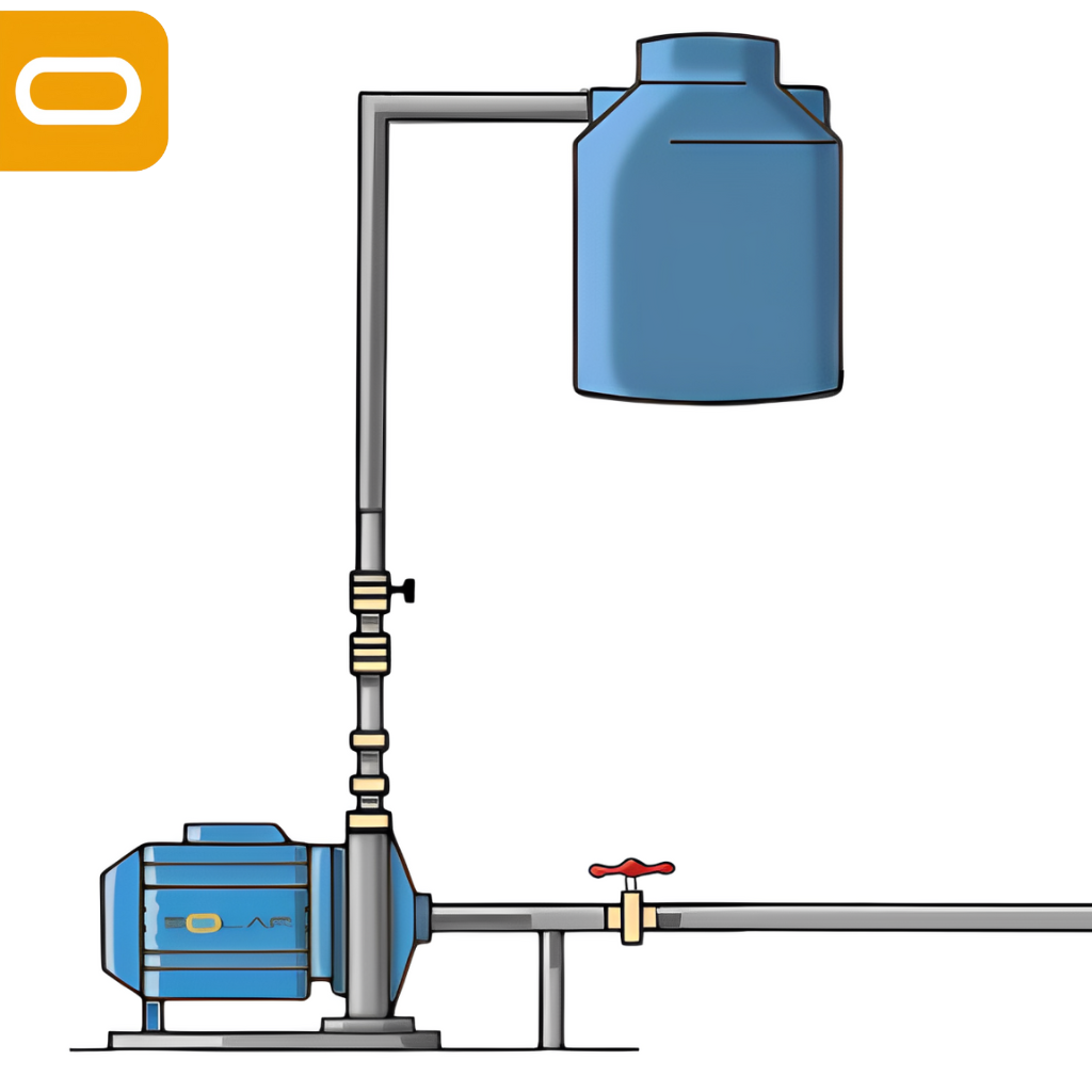 Diagrama de instalación  Sistema Bomba Solar Periferica SDJ-7-116-LV-615W