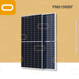 [PM-615W-BF-SC] Panel Solar 615W Bifacial Monocristalino - Half Cell (sin caja)