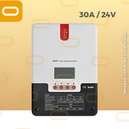 [MPPT-30A-24V] Controlador MPPT 30A / 24V