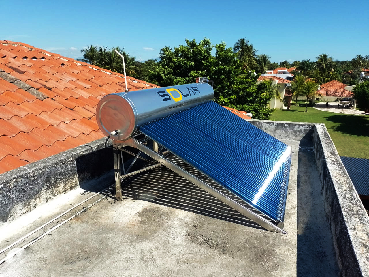 Instalacion 4 de Calentador Solar Deluxe 430 Litros / Inoxidable