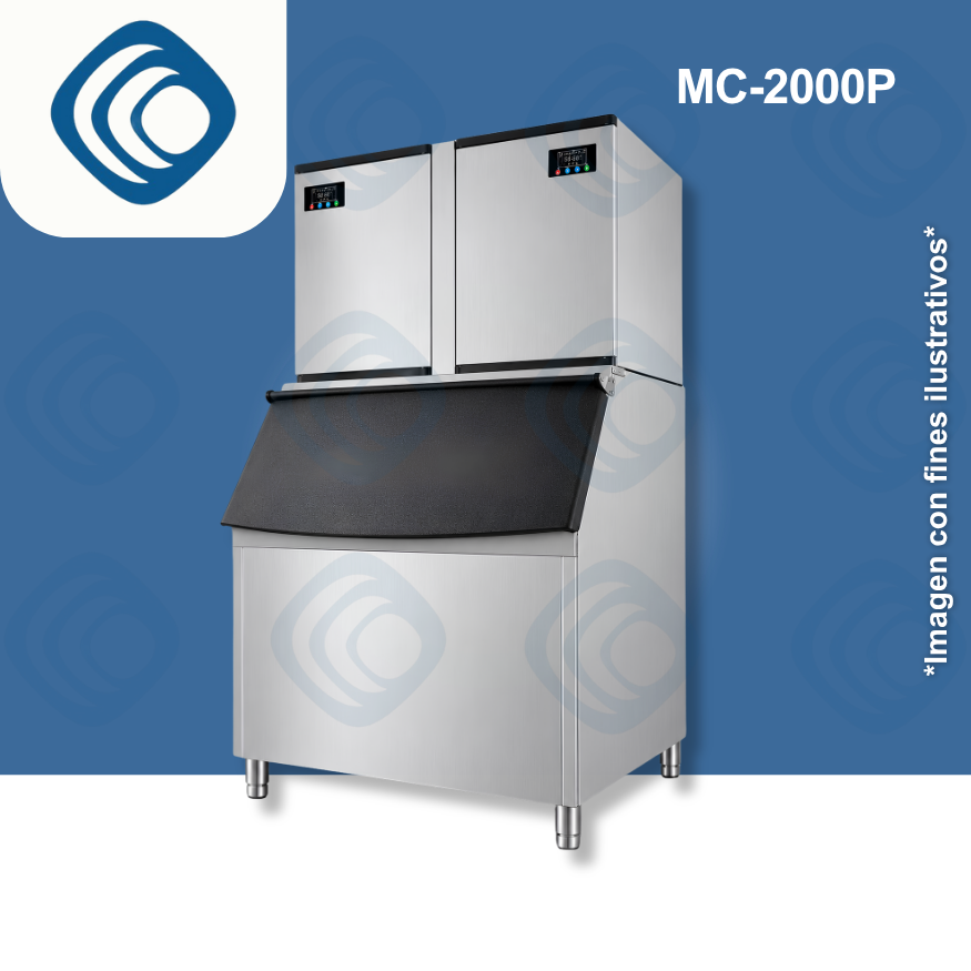Máquina de hacer hielo Comercial - MC2000P - (635 a 1270 Lbs/24 hrs)