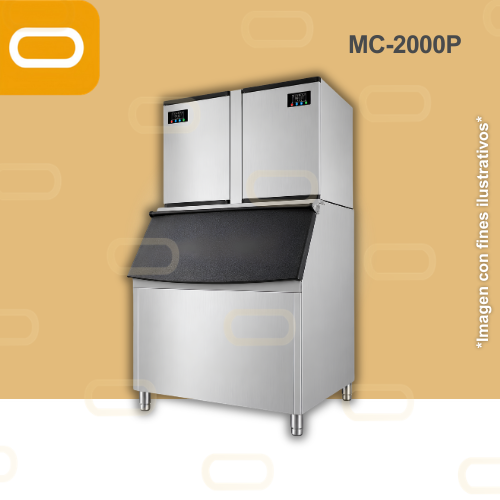 Máquina de hacer hielo Comercial - MC2000P - (635 a 1270 Lbs/24 hrs)