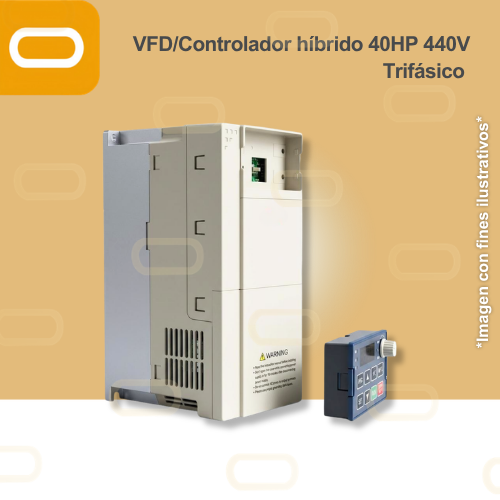 Variador de Frecuencia Híbrido / Controlador Solar para bomba de 40HP de voltaje 440V Trifásico