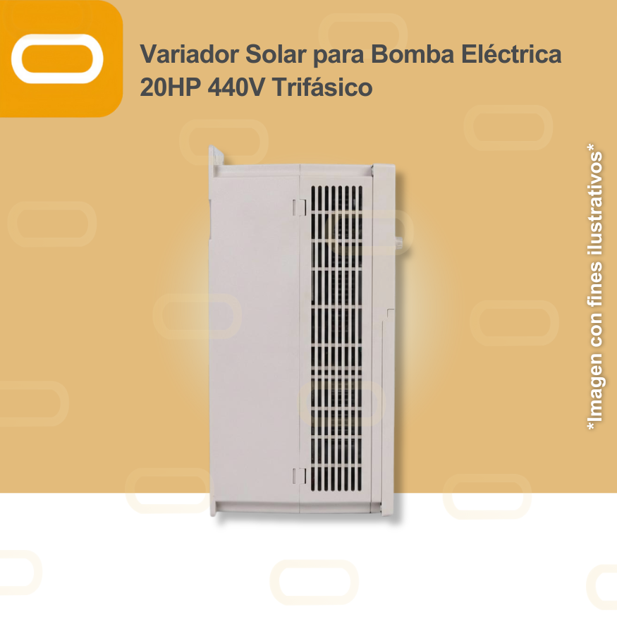 Variador Solar para Bomba Eléctrica de 20HP de voltaje 440V Trifásico