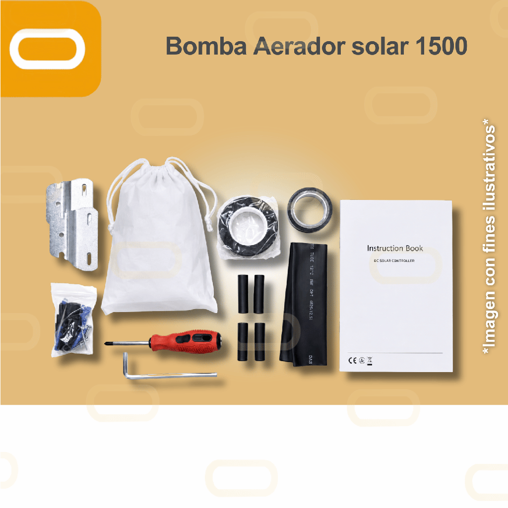 Aireador Solar para Piscicultura Estatico 1500W