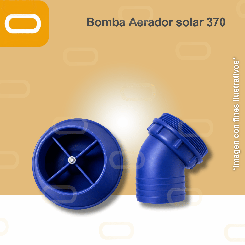 Aireador Solar para Piscicultura Estatico 370W
