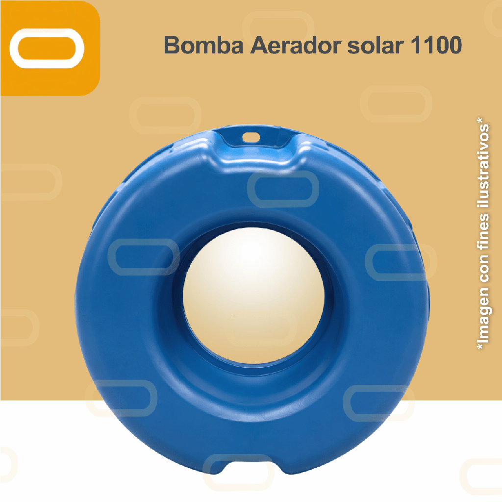 Aireador Solar para Piscicultura Estático 110V-1100W