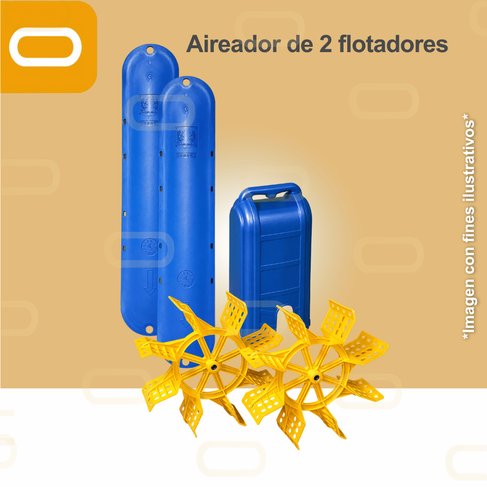Sistema Aireador Solar para Piscicultura de 2 Paletas