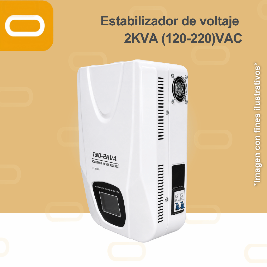 Estabilizador de voltaje 2KVA (120-220)VAC