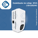 Estabilizador de voltaje 3KVA (120-220)VAC