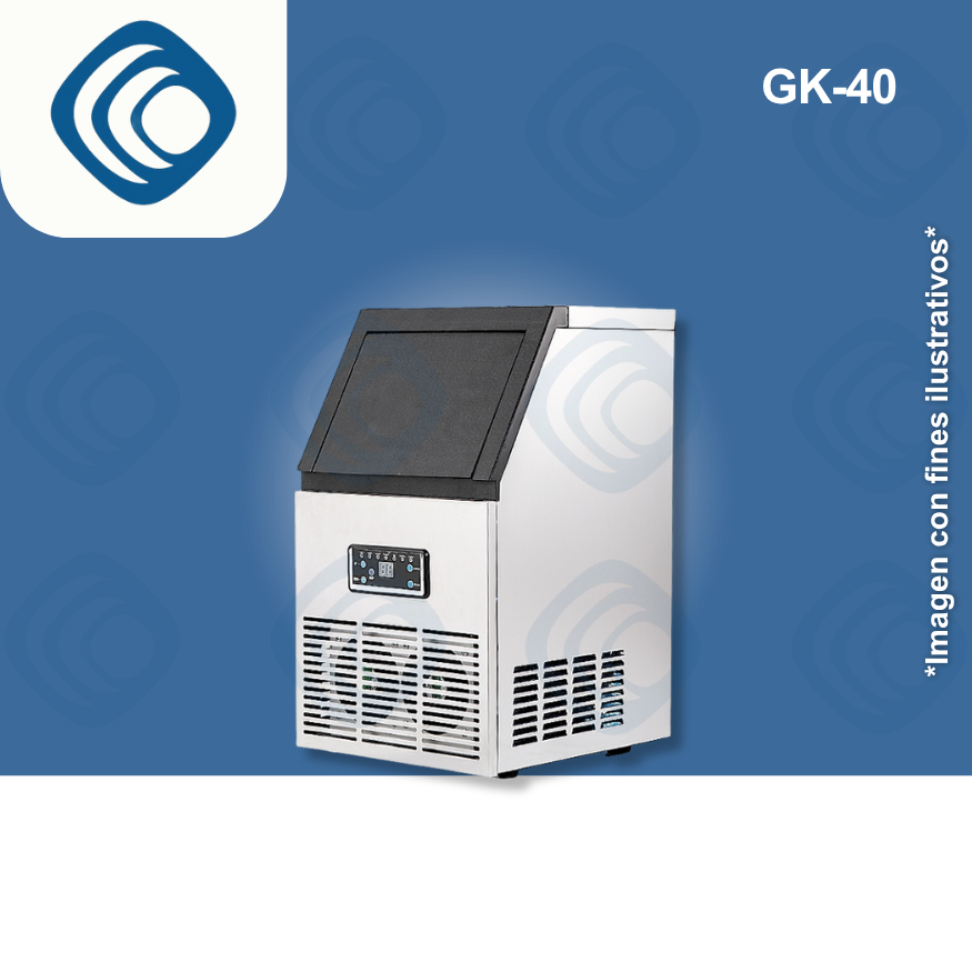Máquina de hacer hielo Comercial - GK40  (35 - 70 lbs/24hrs)