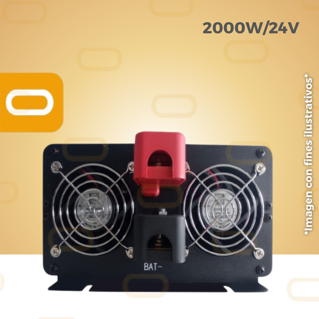 Inversor Pro 2000 W 24V frontal