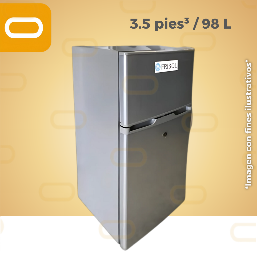 Sistema SOLAR Refrigerador 3.5 pies³ / 98 Litros