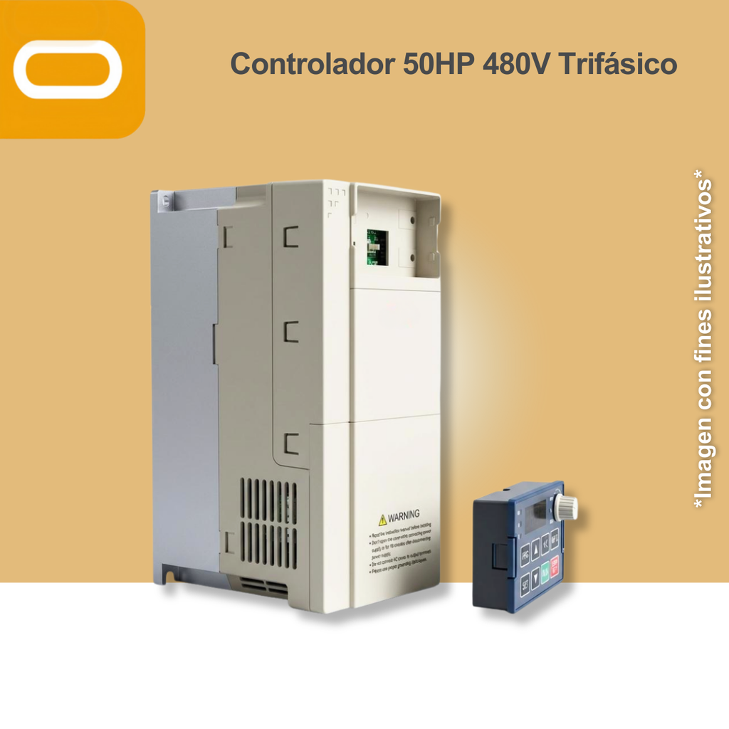 Controlador Solar para bomba de 50HP de voltaje 480V Trifásico