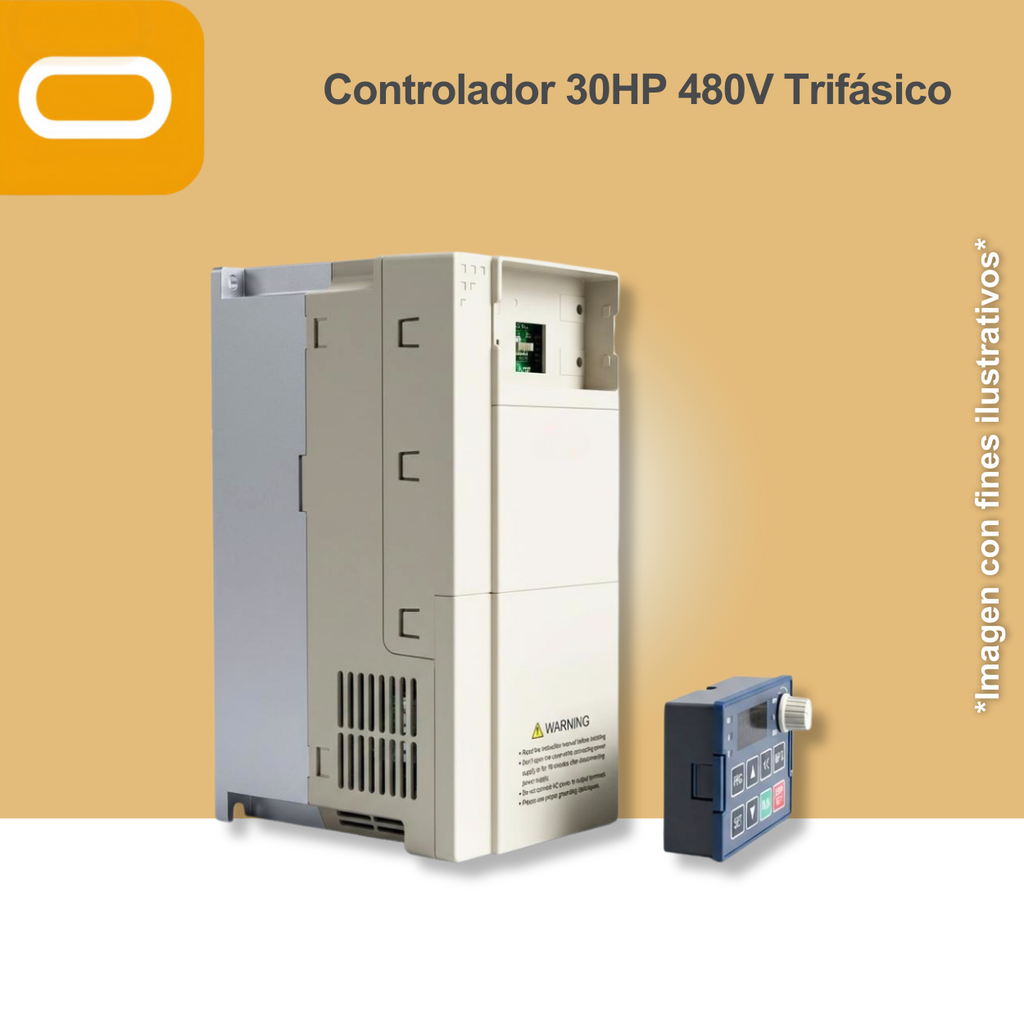 Controlador Solar para bomba de 30HP de voltaje 440V Trifásico