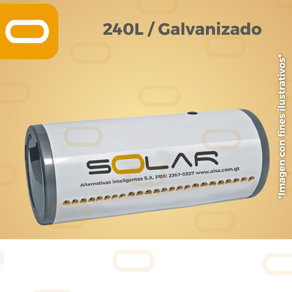 Termo tanque 240 Litros galvanizado