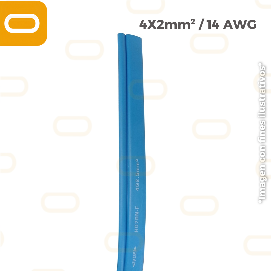 Metro de Cable Sumergible 4X2mm² / 14 AWG