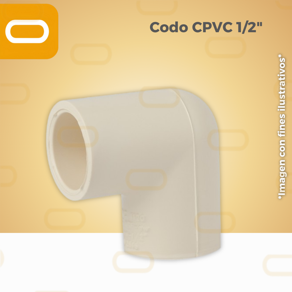 Codo 90 grados CPVC 1/2"