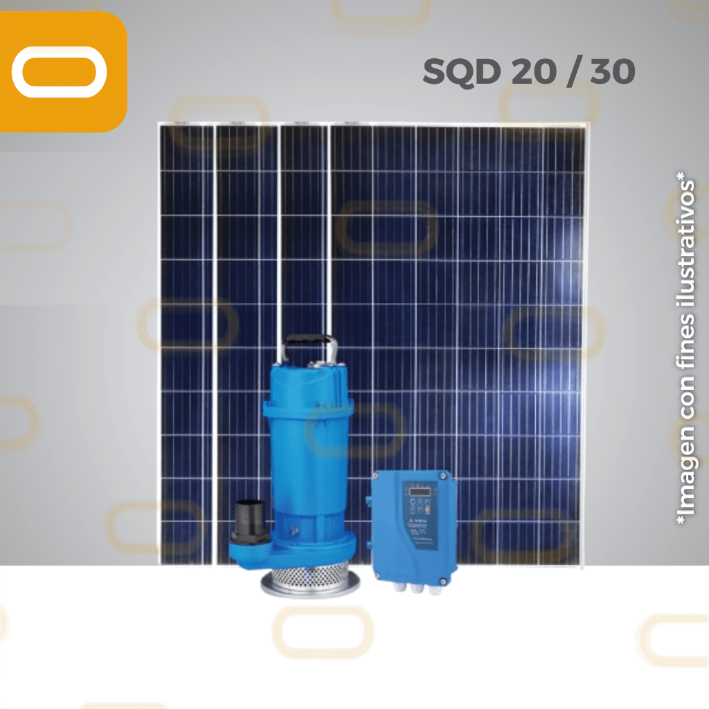 Sistema Bomba sumergible de caudal SOLAR SQD-20-30-550