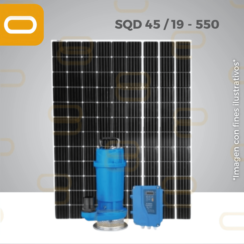 Sistema Bomba sumergible de caudal SOLAR SQD-45-19-550
