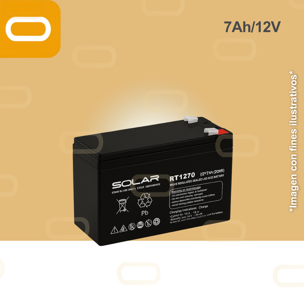 Batería de Gel 7Ah / 12V