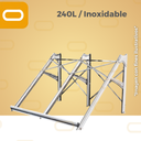 [Marco-240L-i] Marco para calentador Solar 240 Litros Inox
