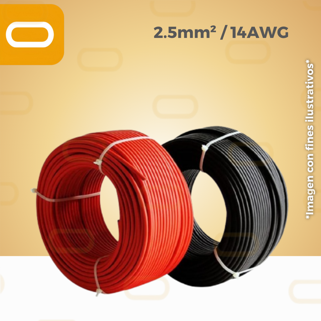 Cable Solar 2.5mm² / 14AWG
