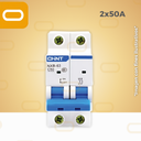 Flipón automático AC 2X50 AMP Chint