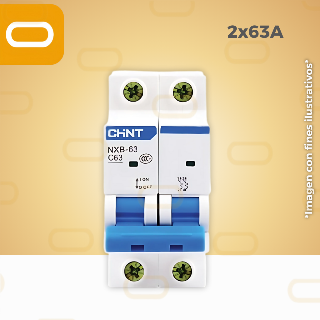 FLIPON AUTOMATICO 2X63 AMP CHINT