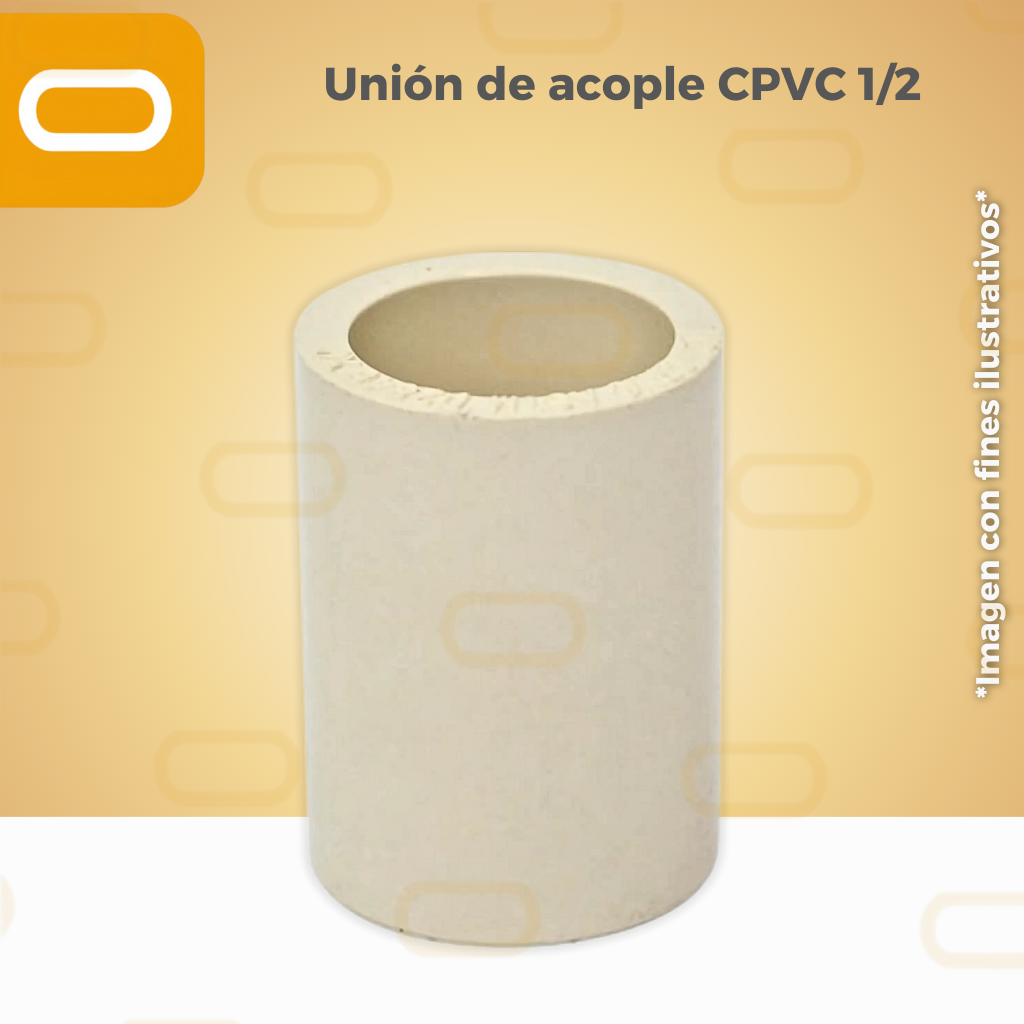 Unión de acople CPVC 1/2"