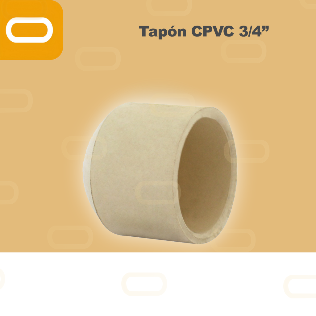 Tapón CPVC 3/4"