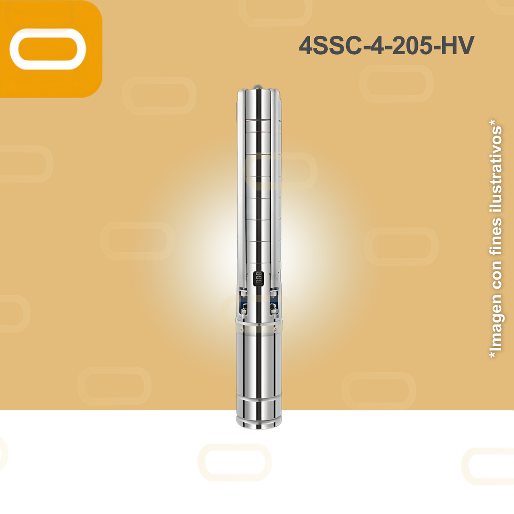 Bomba sumergible SOLAR 4SSC-4-205-HV