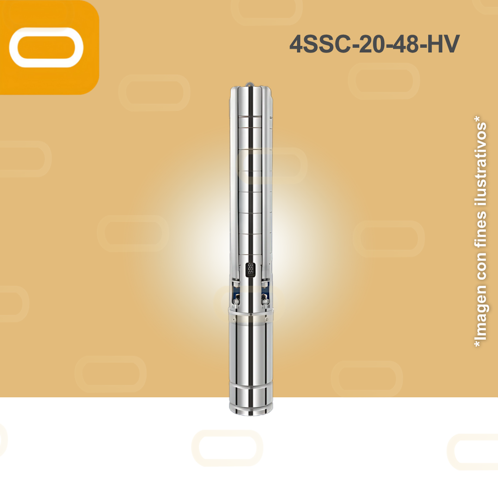 Bomba sumergible SOLAR 4SSC-20-48-HV