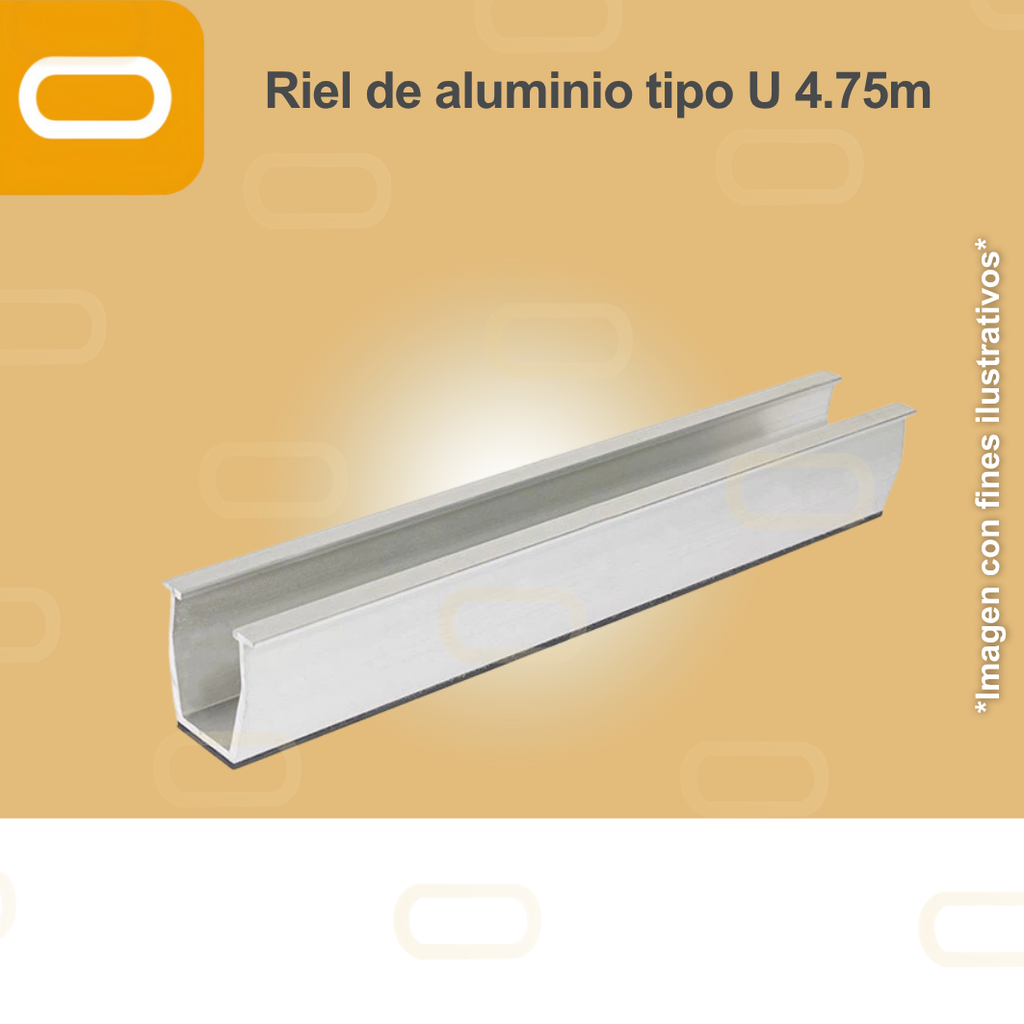 Mini Riel de aluminio de 4.75m