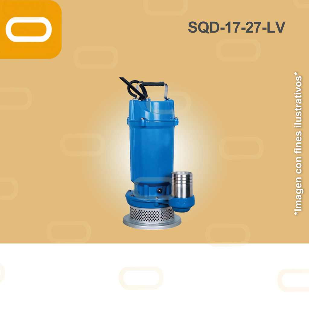 Bomba sumergible de caudal SOLAR SQD-17-27